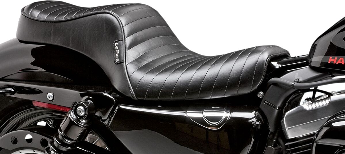 LE PERA SEAT CHEROKEE 2-UP PLEATED STITCHED BLACK LK-026PT