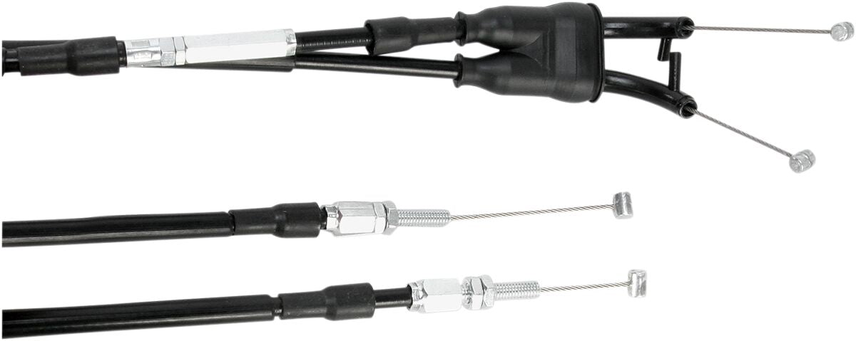 MOTION PRO MOTION PRO THROTTLE CABLE PUSH PULL SET COIL WOUND BLACK VINYL SUZUKI 04-0278