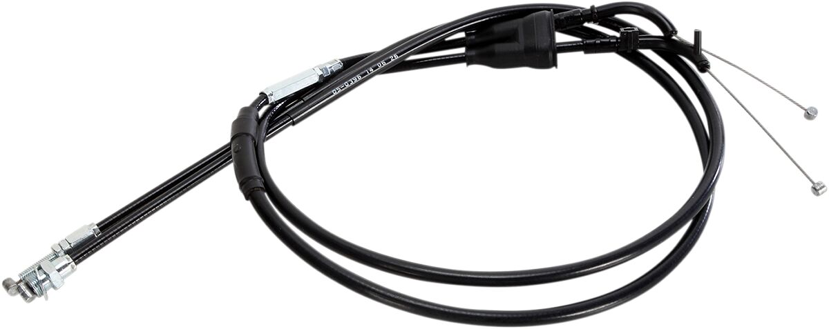 MOTION PRO CABLE BLACK VINYL THROTTLE PUSH PULL SET 05-0396