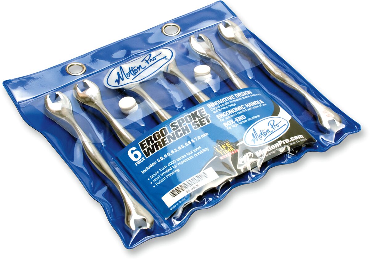MOTION PRO TOOL SPOKE WRENCH SET-6 08-0526