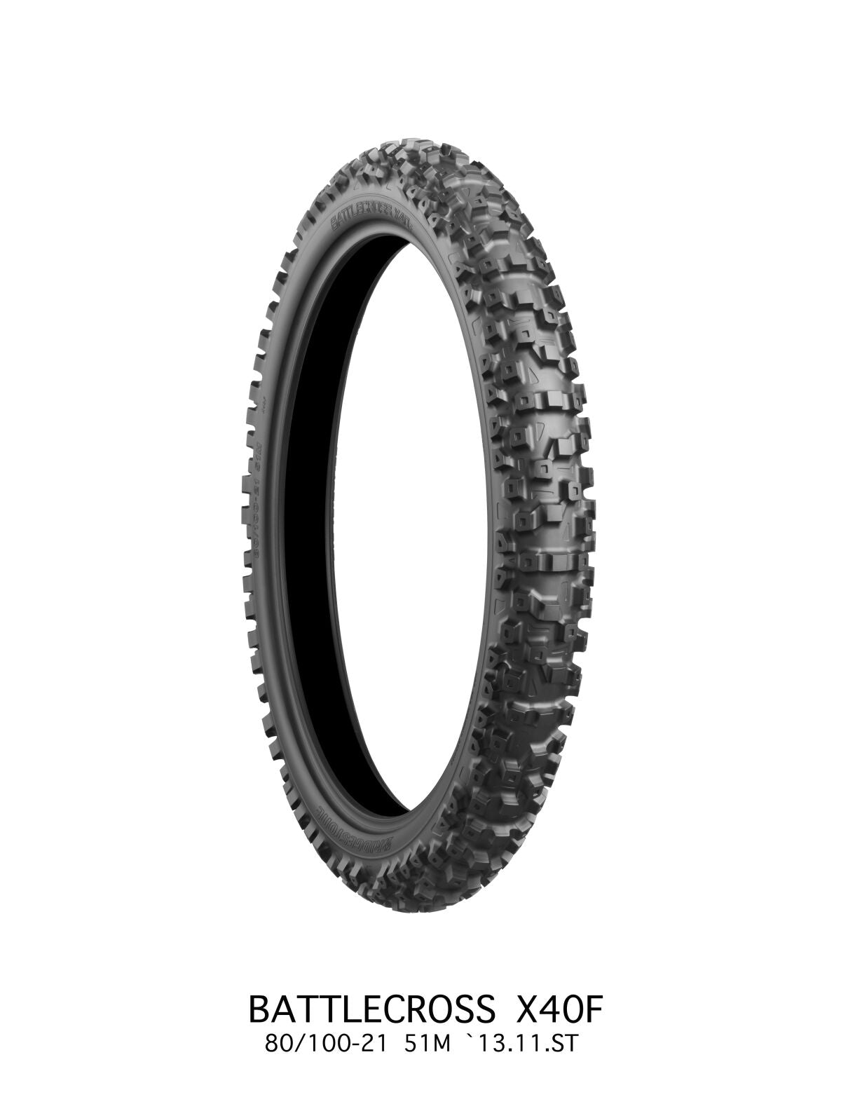 Bridgestone TIRE BATTLECROSS X40 HARD FRONT 80/100 - 21 51M TT NHS 7188