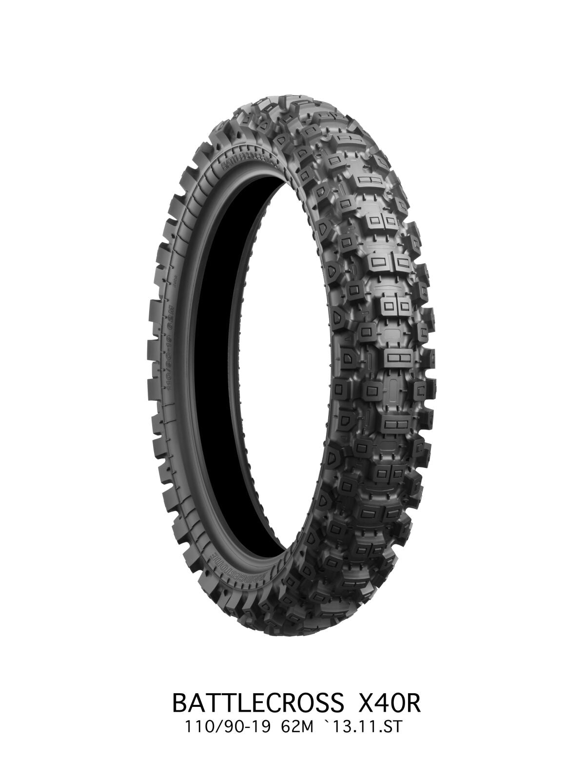 Bridgestone TIRE BATTLECROSS X40 HARD REAR 110/90 - 19 62M TT NHS 7191