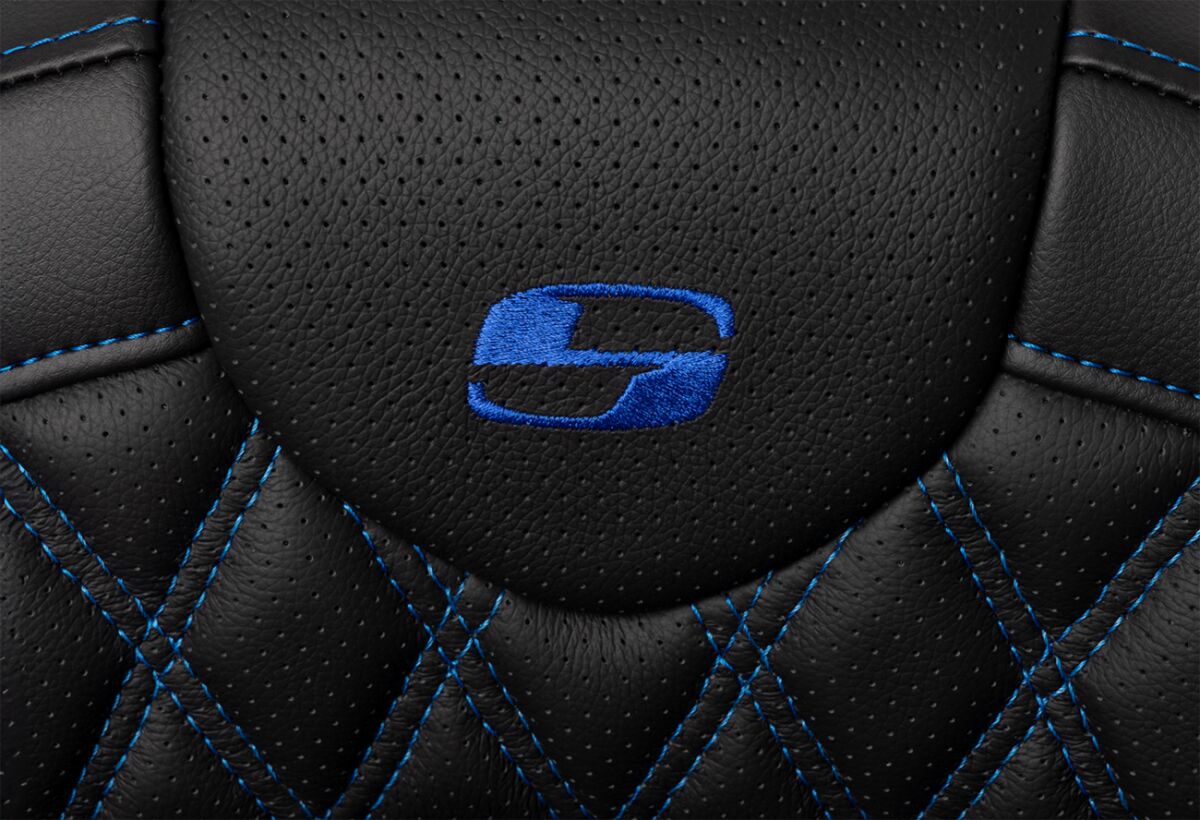 SADDLEMEN SEAT ROADSOFA LS W/BR BLUE STITCH 808-07B-182B1
