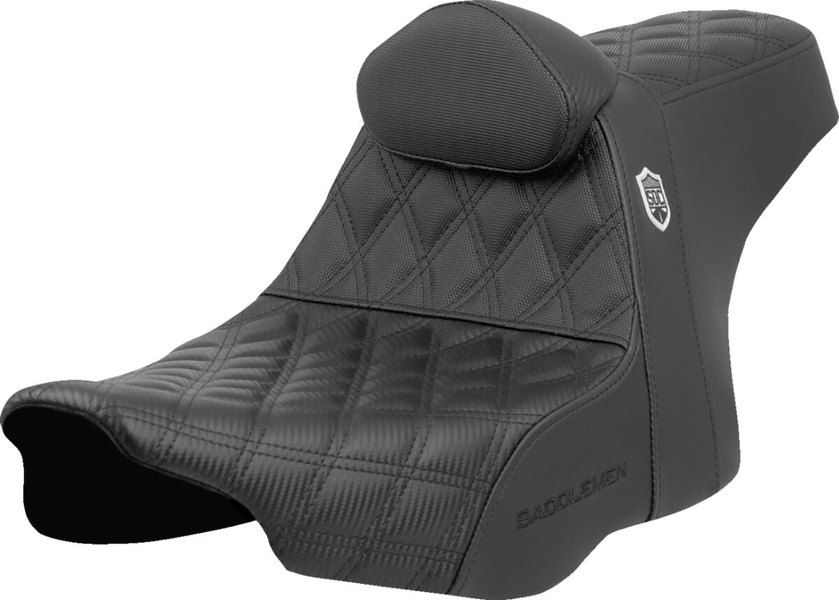 SADDLEMEN SEAT SDC PERFORMANCE GRIPPER W/ BACKREST SC82307DB0
