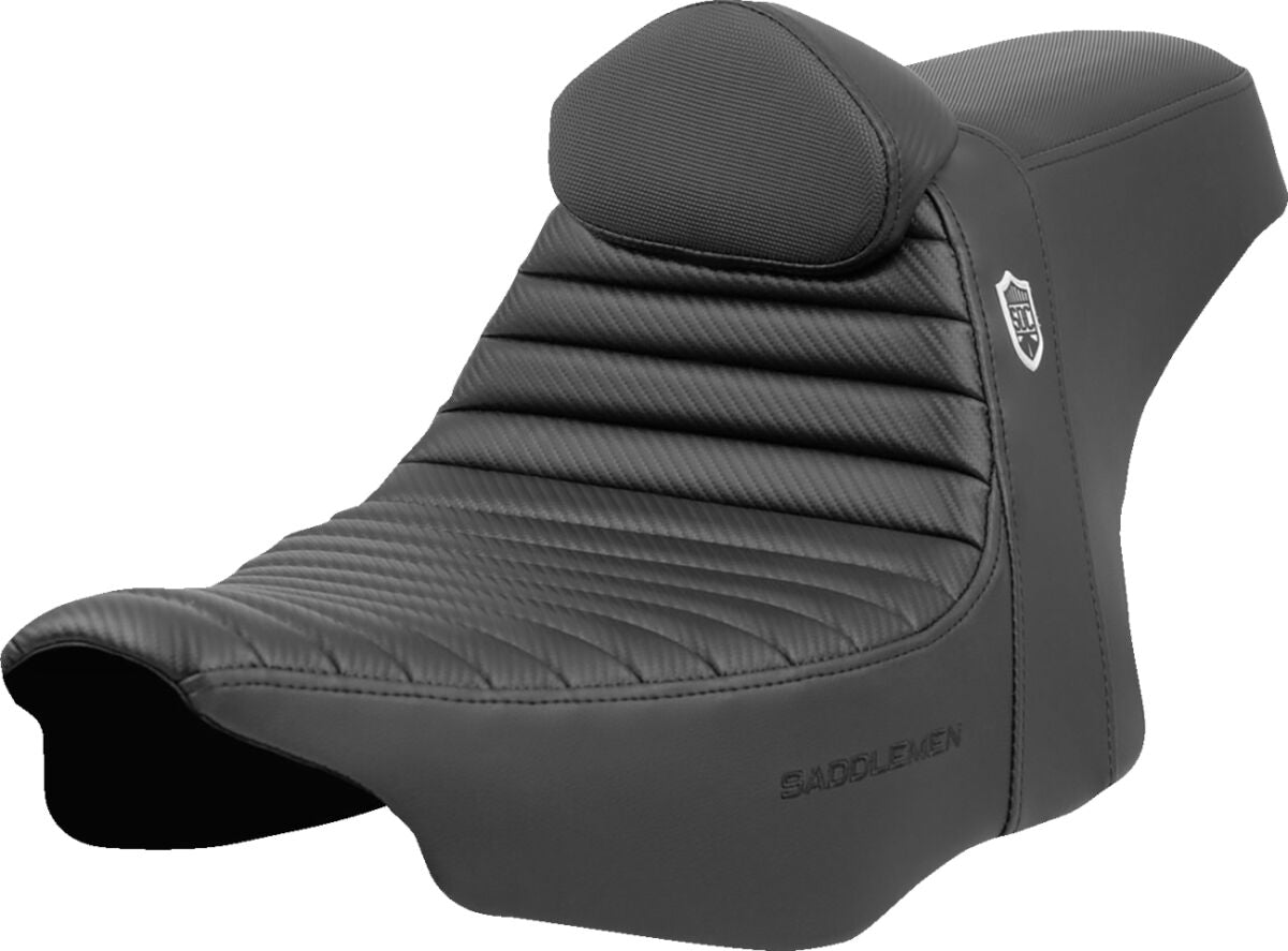 SADDLEMEN SEAT SDC PERFORMANCE TR W/ BACKREST SC82307TB