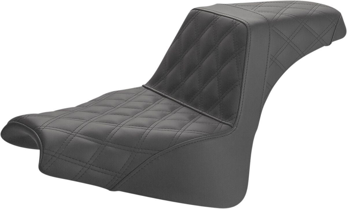 SADDLEMEN SEAT STEP UP LS FRONT LATTICE BLACK 818-28-175