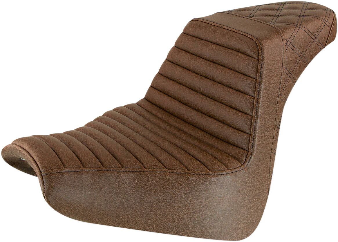 SADDLEMEN SEAT STEPUP TR & LS BRWN 818-31-176BR