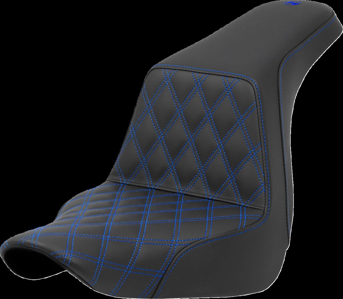 SADDLEMEN SEAT STEP UP LS DRIVER BLUE STITCH 818-29-17201