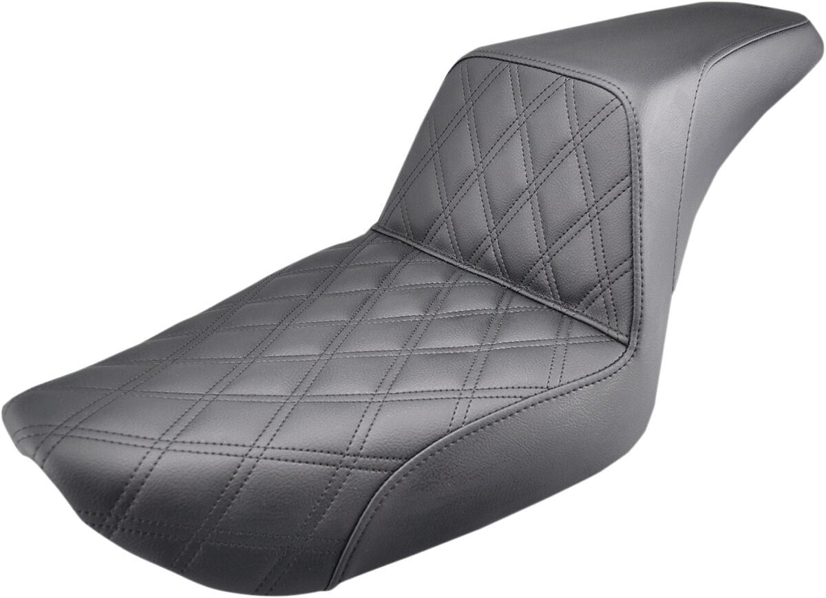 SADDLEMEN 2-UP SEAT STEP UP FRONT|REAR SADDLEHYDET|SADDLEGELT BLACK 896-04-172