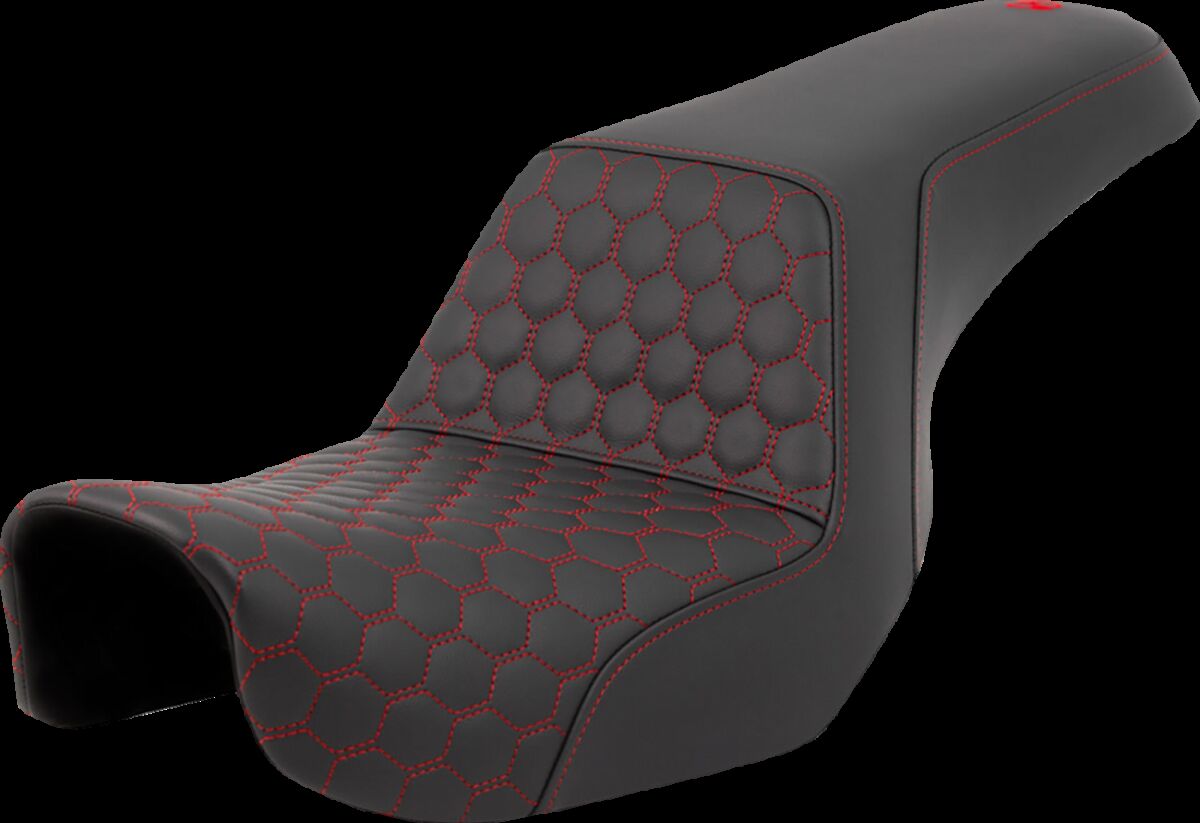 SADDLEMEN SEAT STEP UP HC RED STITCH 806-04-17704