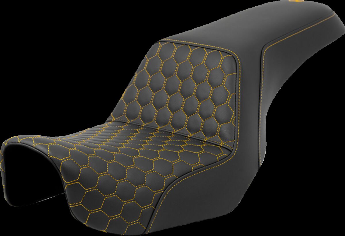 SADDLEMEN SEAT STEP UP HC GOLD STITCH 806-04-17707