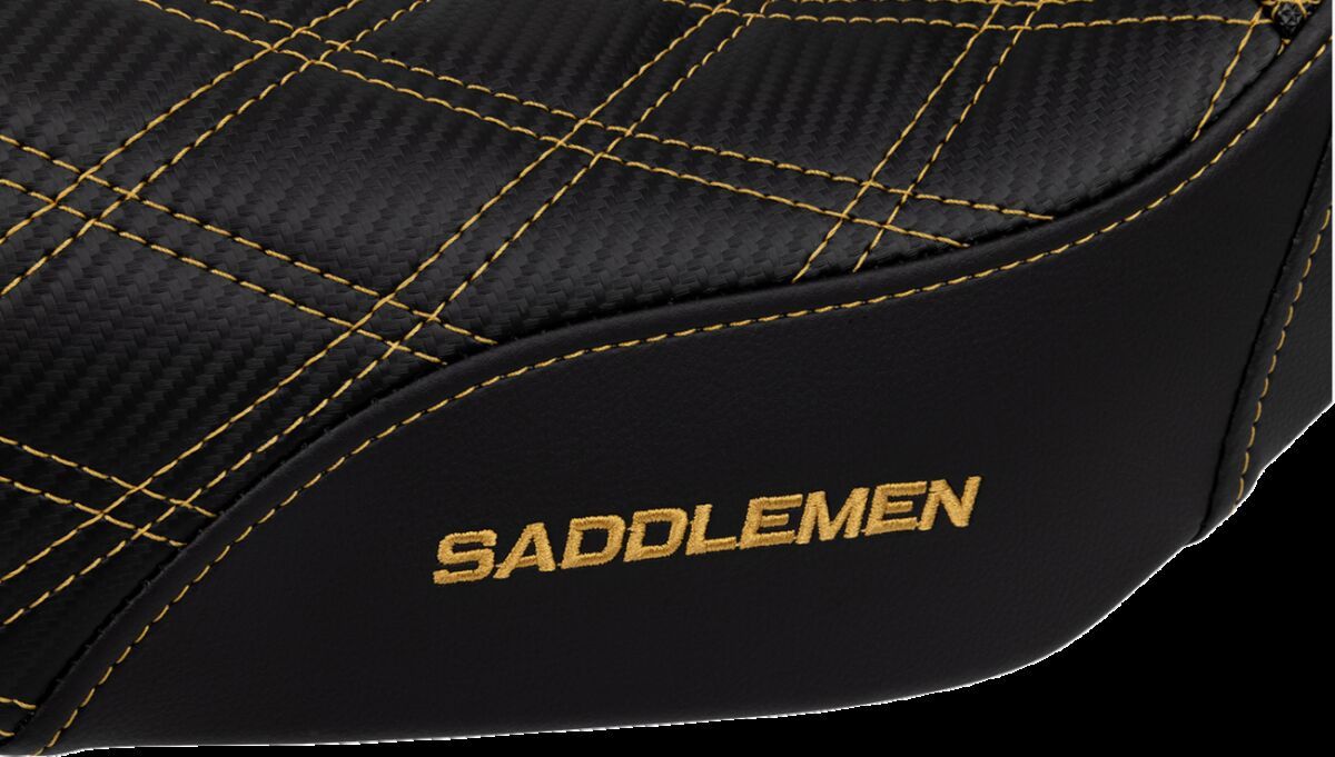 SADDLEMEN SEAT SDC PERFORMANCE GOLD STITCH SC80604GOL