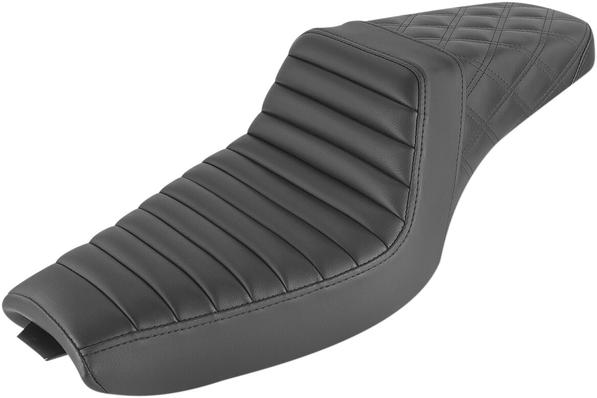 SADDLEMEN SEAT STEPUP TR & LS BLCK 807-03-176