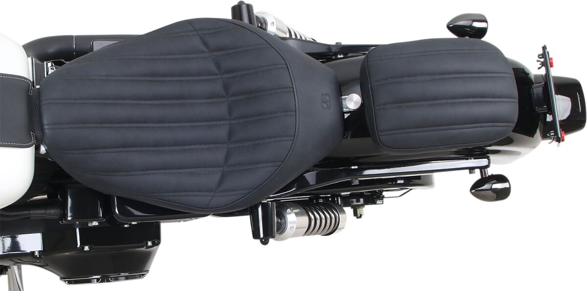SADDLEMEN SOLO PILLION PAD KNUCKLE REAR SADDLEHYDET|SADDLEGELT BLACK SA1011