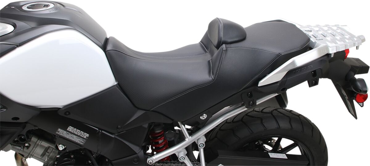 SADDLEMEN 2-UP HEATED SEAT ADVENTURE TOUR HEATED FRONT|REAR VINYL BLACK 0810-S055RHCT