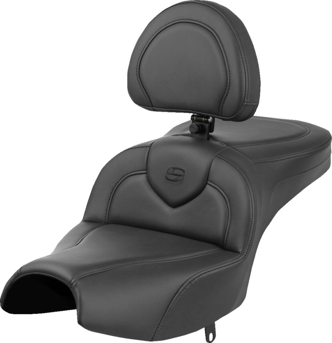 SADDLEMEN RoadsofaT Seat - With Backrest - Black I22-02-187BR