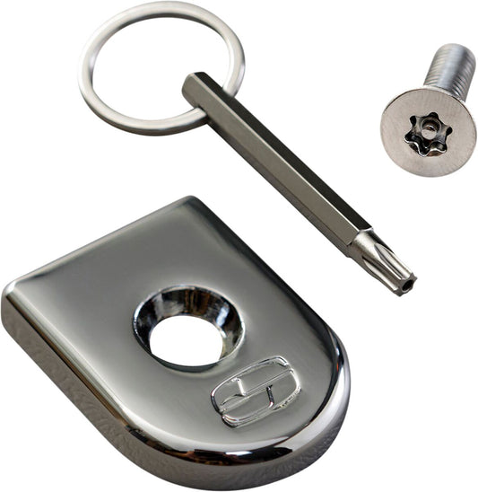 SADDLEMEN SCREW SEAT SECURITY CHROME 8910C