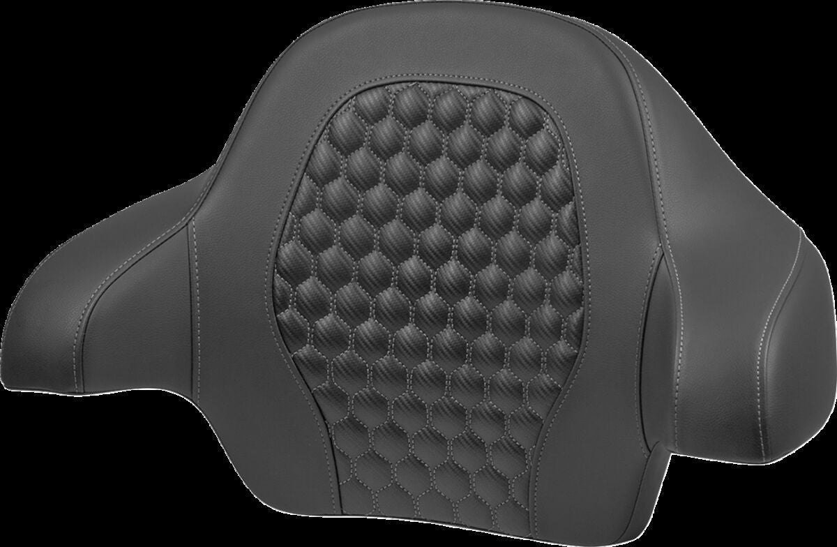 SADDLEMEN Tour Pack Backrest Pad - Honeycomb - Gray Stitching 814-07-19002