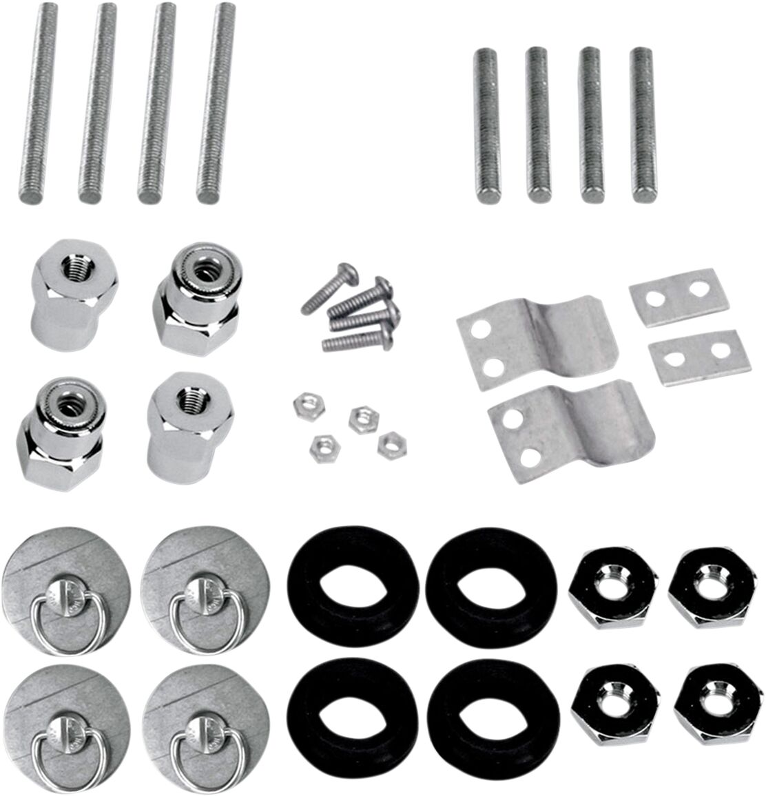SADDLEMEN SPECIFIC FIT DOCKING POST FASTENER KIT CHROME 3501-0341