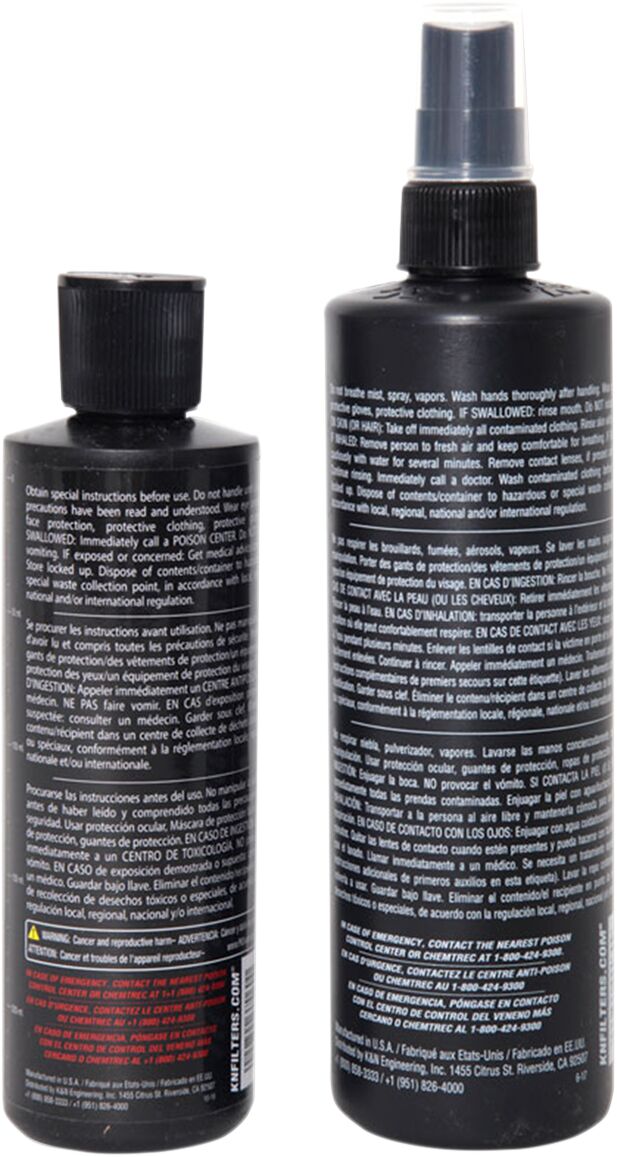 K&N AIR FILTER CARE KIT BLACK 99-5050BK