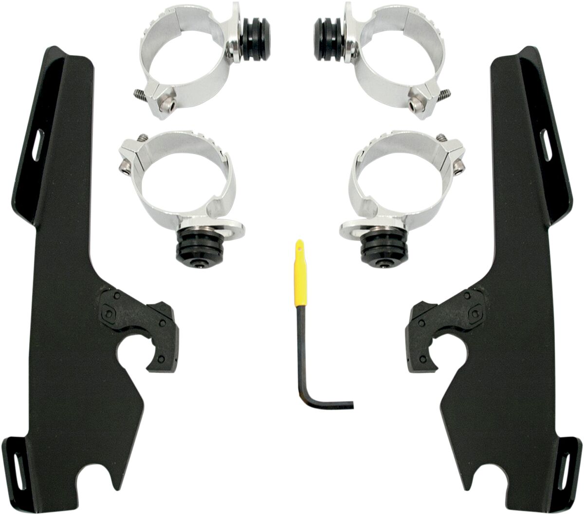 Memphis Shades MOUNTING KIT TRIGGER-LOCK MEMPHIS FATS/SLIM-WINDSHIELD BLACK MEB8977