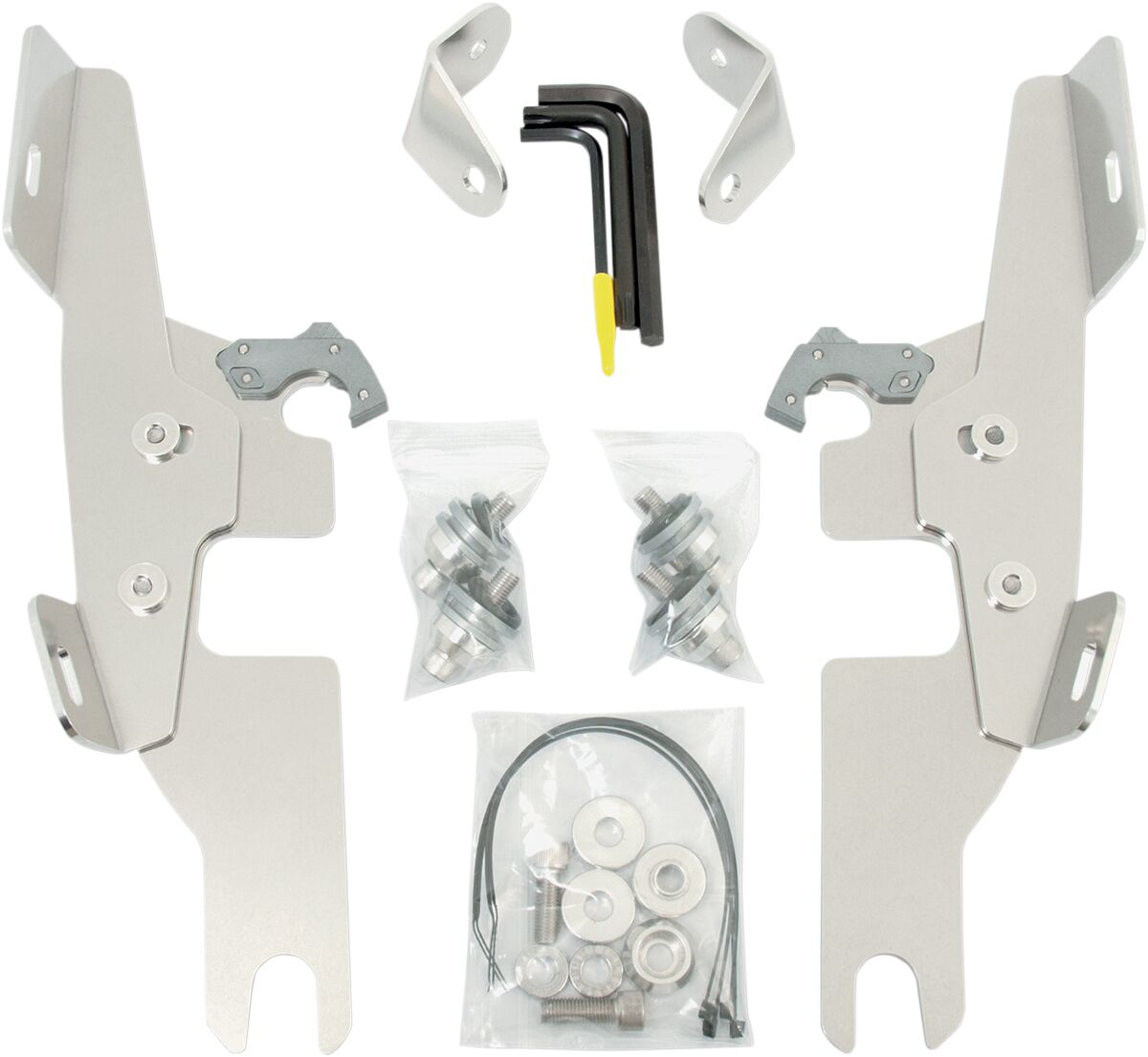 Memphis Shades MOUNTING KIT TRIGGER-LOCK BATWING-FAIRING POLISHED MEK1983