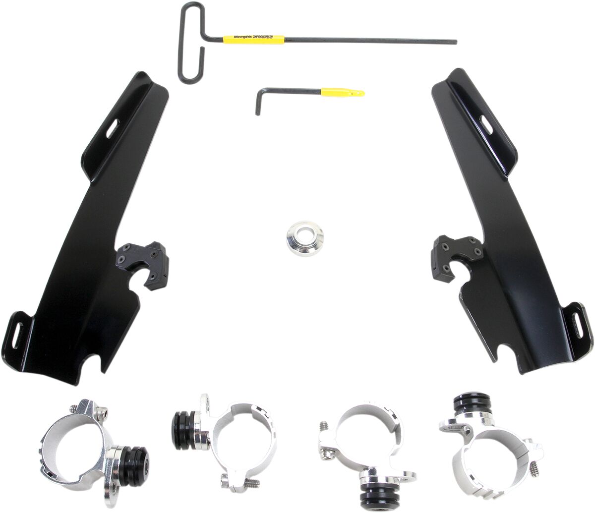Memphis Shades MOUNTING KIT TRIGGER-LOCK BATWING-FAIRING BLACK MEB1999