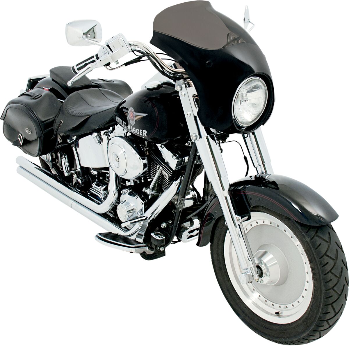 Memphis Shades FAIRING REPLACEMENT BULLET 8.25" CUTOUT BLACK MEM7121