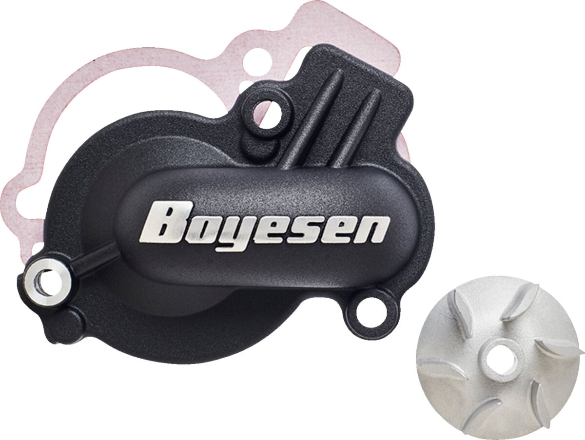 BOYESEN WATER PUMP COVER & IMPELLER KIT SUPERCOOLER ALUMINUM BLACK WPK-45AB