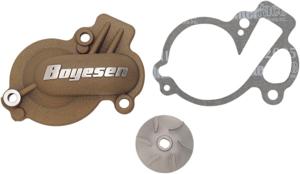 BOYESEN WATER PUMP COVER & IMPELLER KIT SUPERCOOLER ALUMINUM NATURAL WPK-45AM