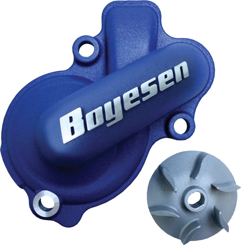 BOYESEN WATER PUMP COVER & IMPELLER KIT SUPERCOOLER ALUMINUM BLUE WPK-45AL