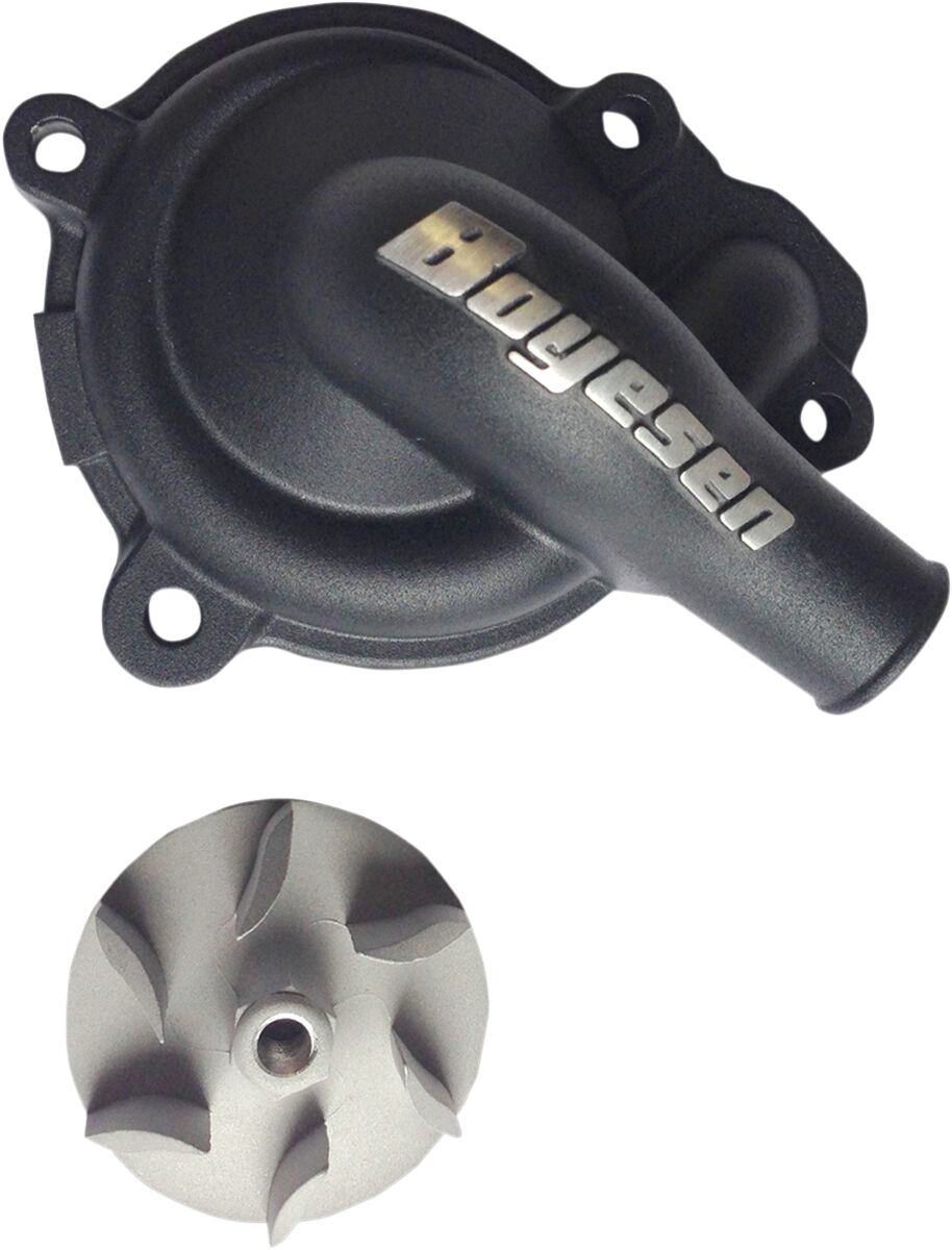 BOYESEN WATER PUMP COVER & IMPELLER KIT SUPERCOOLER ALUMINUM BLACK WPK-80B