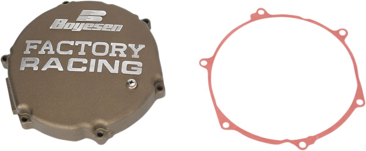 BOYESEN CLUTCH COVER FACTORY RACING ALUMINUM REPLACEMENT MAGNESIUM CC-12M