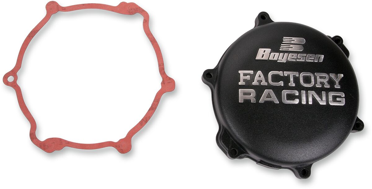 BOYESEN CLUTCH COVER FACTORY RACING ALUMINUM REPLACEMENT BLACK CC-33B