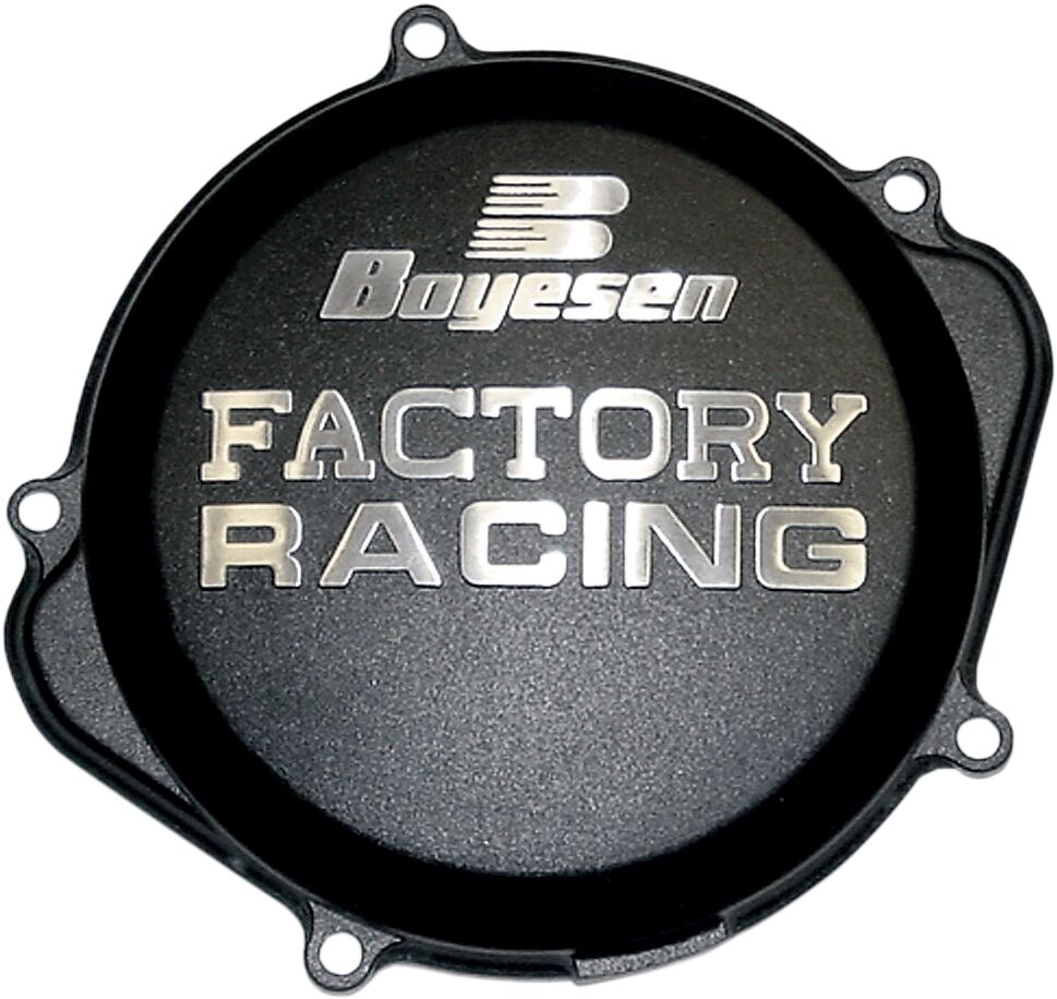 BOYESEN CLUTCH COVER FACTORY RACING ALUMINUM REPLACEMENT BLACK CC-07B