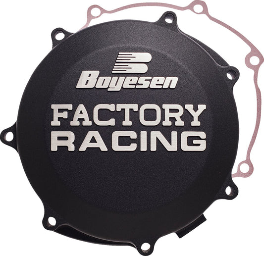 BOYESEN CLUTCH COVER FACTORY RACING ALUMINUM REPLACEMENT BLACK CC-38AB