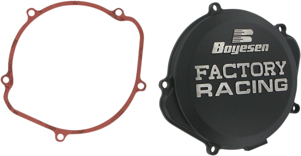 BOYESEN CLUTCH COVER FACTORY RACING ALUMINUM REPLACEMENT BLACK CC-07XB
