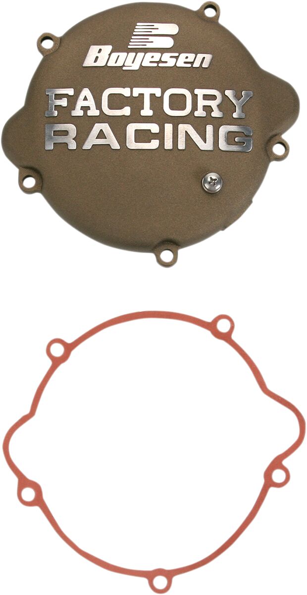 BOYESEN CLUTCH COVER FACTORY RACING ALUMINUM REPLACEMENT MAGNESIUM CC-46M