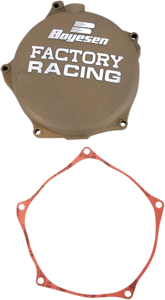 BOYESEN CLUTCH COVER FACTORY RACING ALUMINUM REPLACEMENT MAGNESIUM CC-17AM