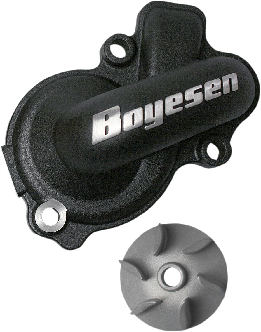 BOYESEN WATER PUMP COVER & IMPELLER KIT SUPERCOOLER ALUMINUM BLACK WPK-45B