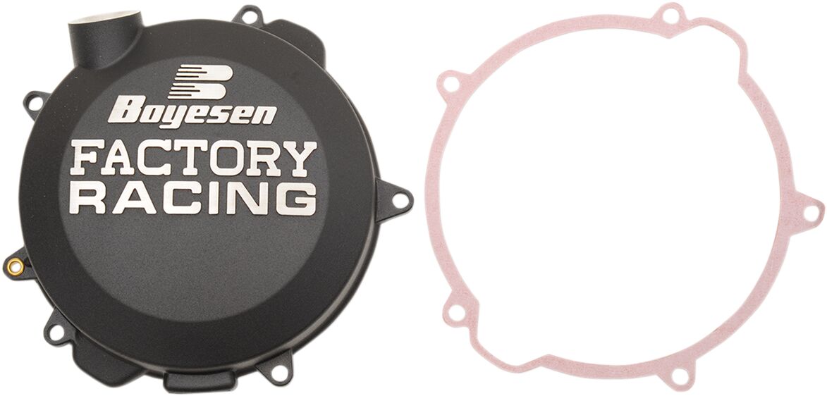 BOYESEN CLUTCH COVER FACTORY RACING ALUMINUM REPLACEMENT BLACK CC-41AB