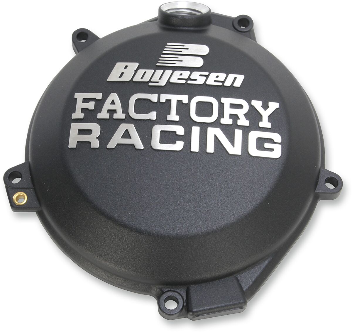 BOYESEN CLUTCH COVER FACTORY RACING ALUMINUM REPLACEMENT BLACK CC-44CB