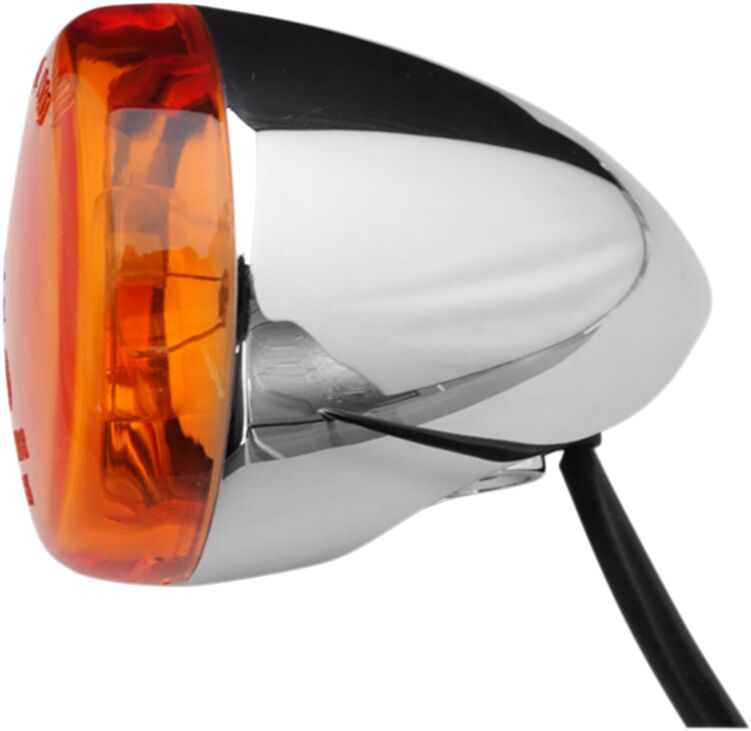 K&S TECHNOLOGIES TURN SIGNAL AMBER CHR HD F/R 27-01064E