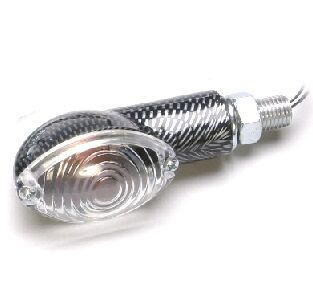 K&S TECHNOLOGIES MARKER LIGHT E-MARK ULTRA SMALL CARBON FIBER BODY CLEAR LENS 27-8361