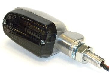 K&S TECHNOLOGIES MARKER LIGHT E-MARK ALUMINUM POLISHED BODY SMOKE LENS 27-8302