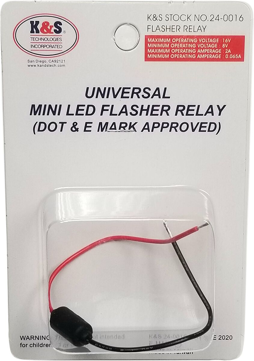 K&S TECHNOLOGIES FLASHER RELAY MINI 24-0016