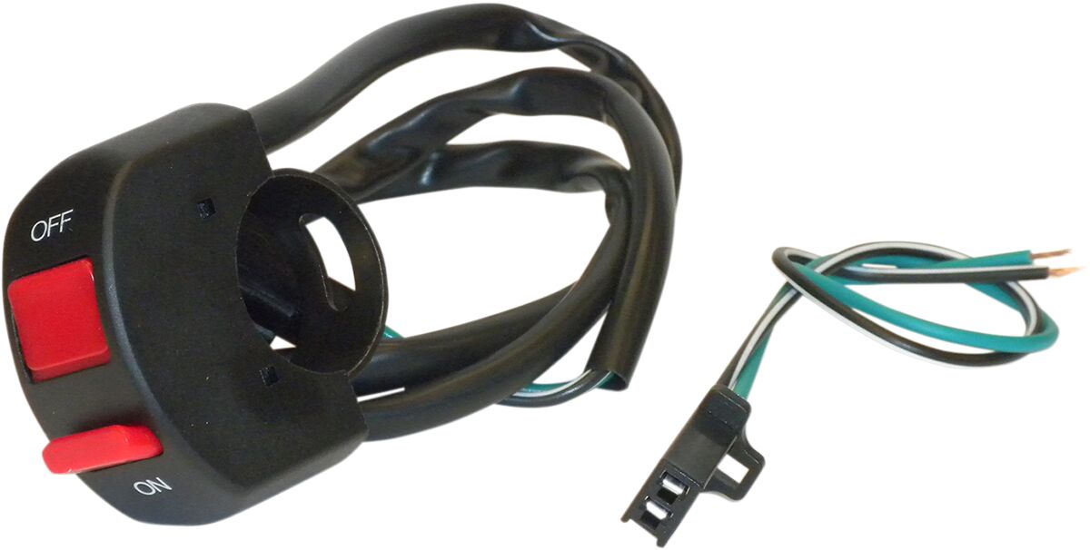 K&S TECHNOLOGIES UNIVERSAL ON-OFF SWITCH 1" HANDLEBARS 2PIN CONNECTOR 12-0205