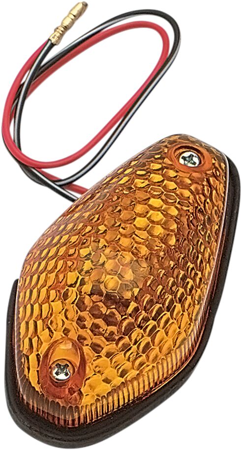 K&S TECHNOLOGIES MARKER LIGHT TEAR DROP AMBER LENS 25-8058