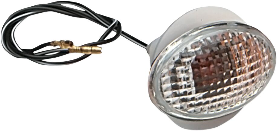 K&S TECHNOLOGIES MARKER LIGHT FLAT OVAL SMALL CLEAR 25-8271