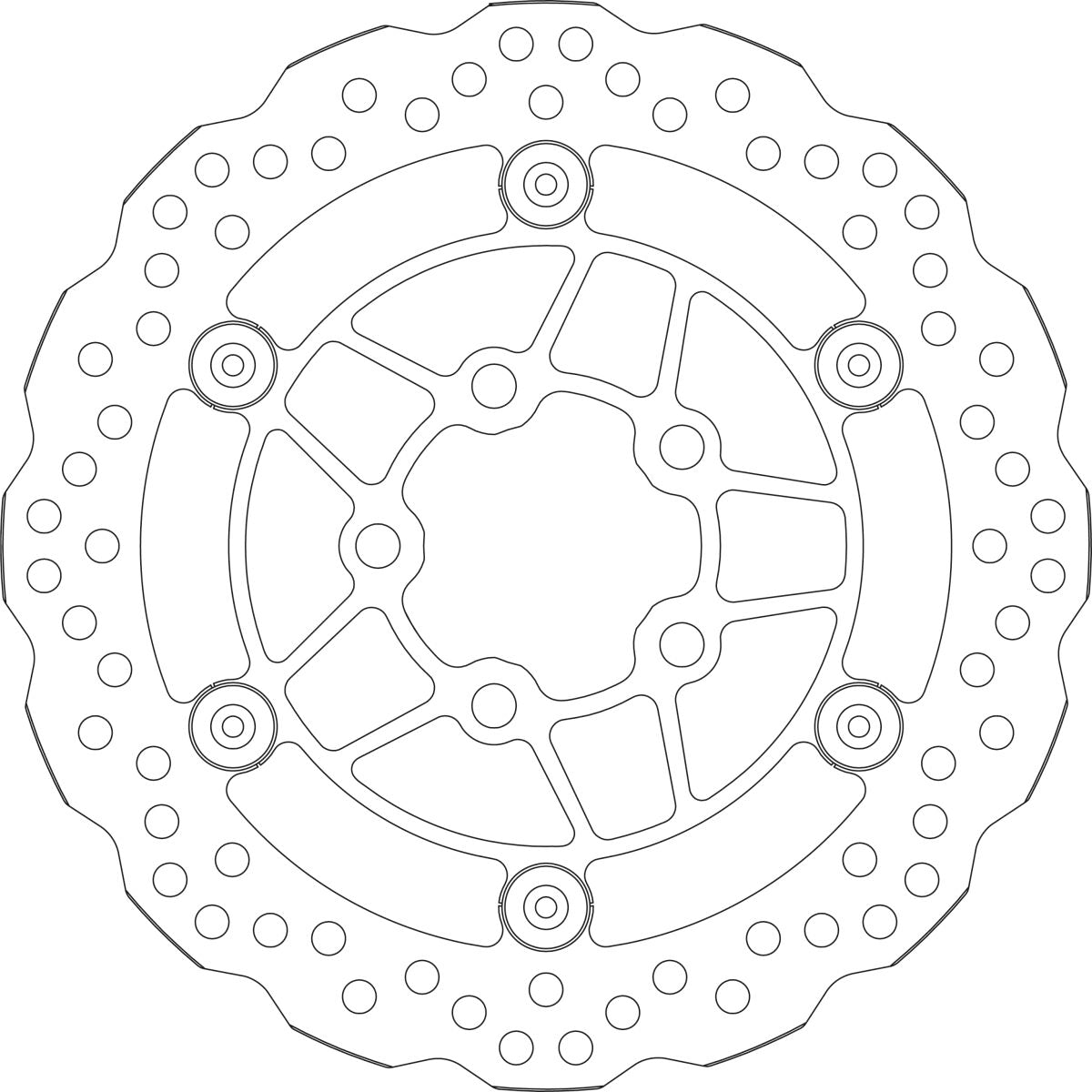 SBS BRAKE ROTOR UPGRADE FLOATING CONTOUR 5175
